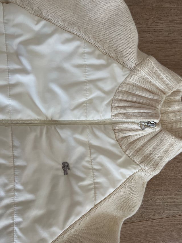Chaqueta Lacoste Beige y Blanca  de mujer
