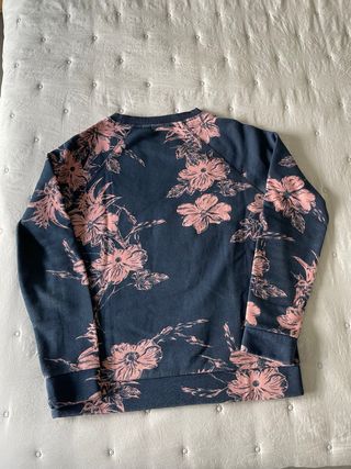 Sudadera cuello redondo azul marino