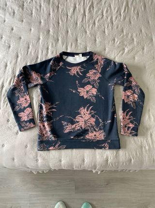 Sudadera cuello redondo azul marino