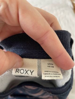 Sudadera cuello redondo azul marino