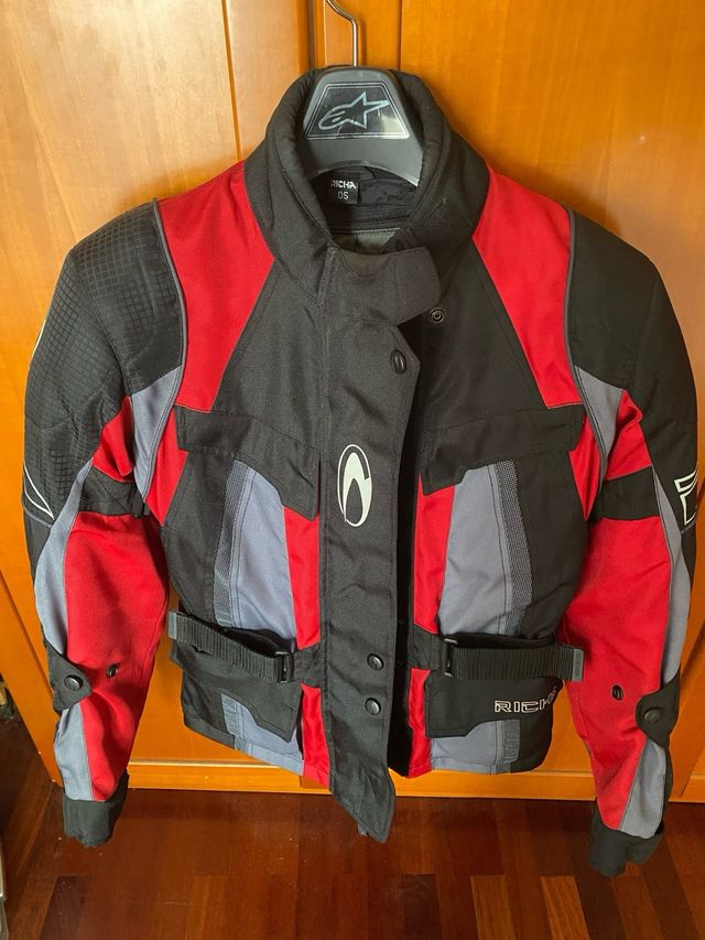 Chaqueta Moto Mujer Richa Talla 38 Negra/Roja