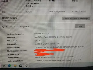 HP ProDesk 600 G1 i5-4590 16GB RAM SSD