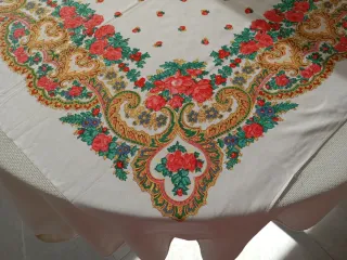 Sciarpe Tradizionali Floreali Rosse