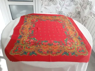 Sciarpe Tradizionali Floreali Rosse