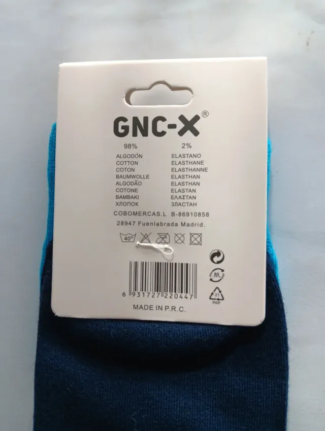 Calcetines GNC-X Diseño Japonés Algodón Talla 40