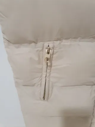 Chaleco largo Zara beige