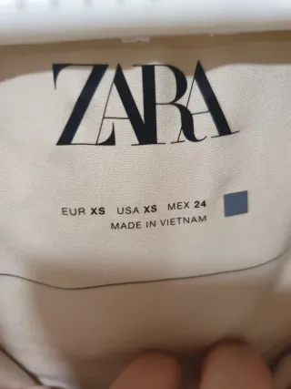 Chaleco largo Zara beige