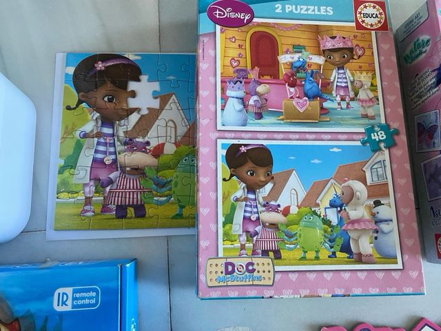 Lote Juguetes: Microondas, Puzzles, Coches