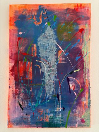 Quadro astratto “Verso l’ignoto” A. Cacace 40x60cm