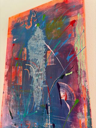 Quadro astratto “Verso l’ignoto” A. Cacace 40x60cm