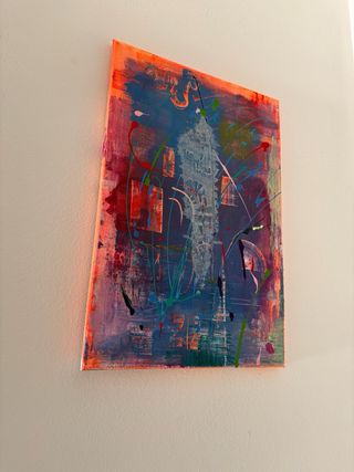 Quadro astratto “Verso l’ignoto” A. Cacace 40x60cm