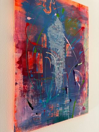 Quadro astratto “Verso l’ignoto” A. Cacace 40x60cm