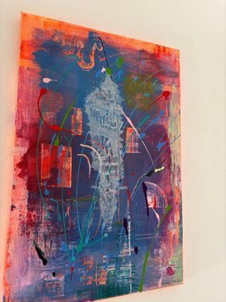 Quadro astratto “Verso l’ignoto” A. Cacace 40x60cm