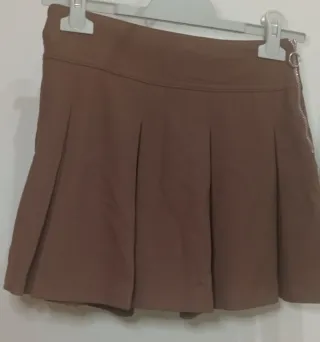 Minifalda Marrón Bershka