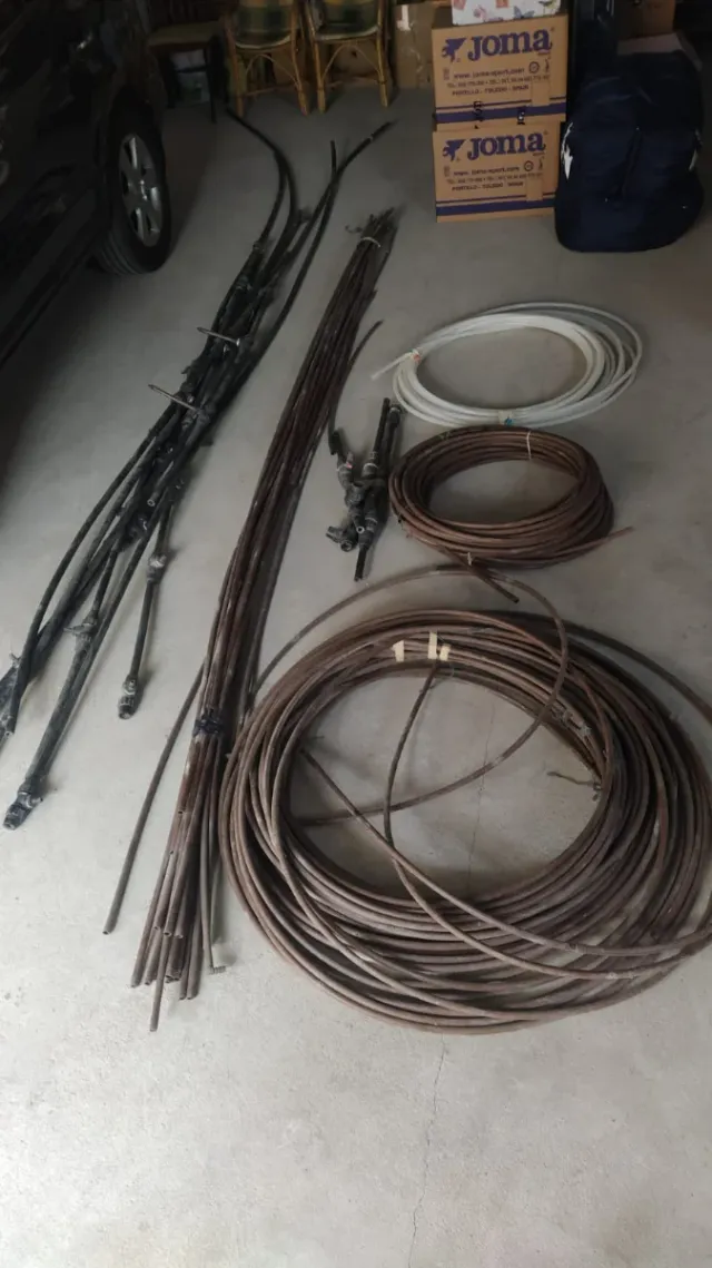 Tubos de riego goteo