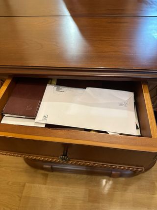 Mueble recibidor + espejo madera