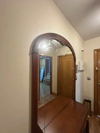 Mueble recibidor + espejo madera