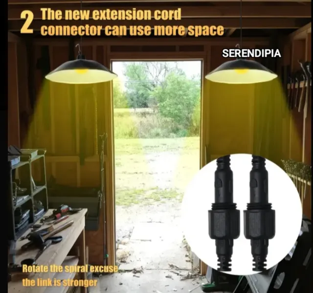 LÁMPARA SOLAR DOBLE EXTRA GRANDE (LUZ CÁLIDA)