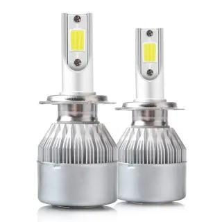2 Fari Led Auto E Moto C6 H4 6000K Luce Bianca