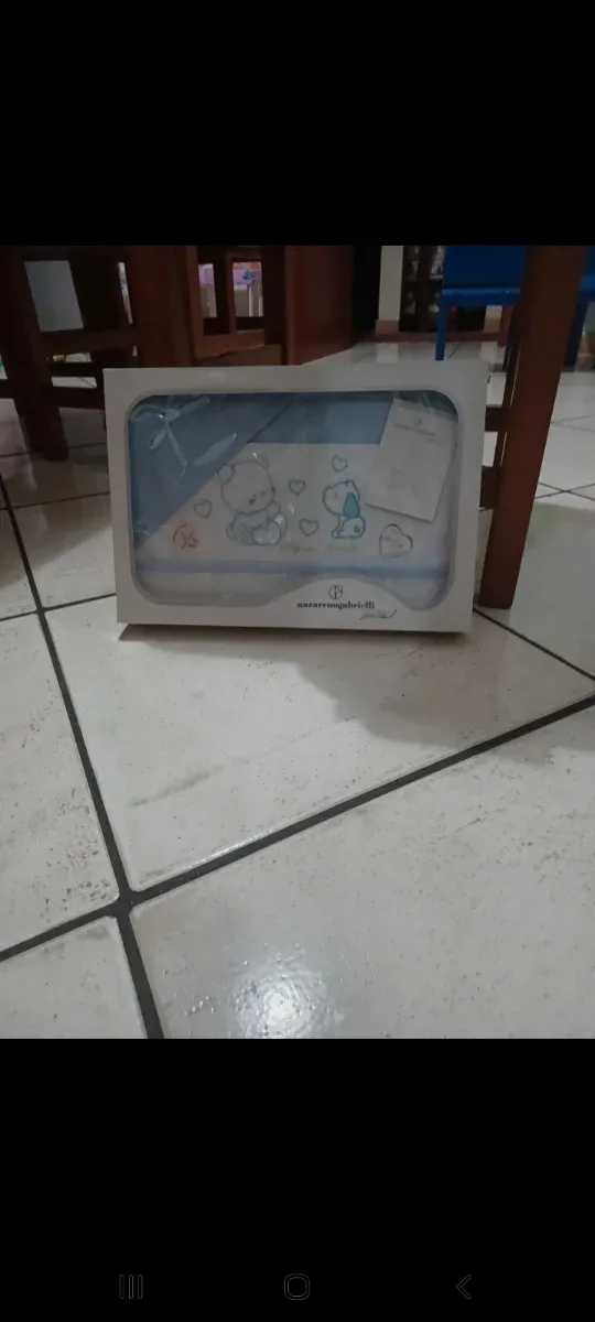 Completo lenzuola bimbo orsetto azzurro