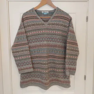 Jersey Monsoon estampado V-neck