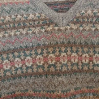 Jersey Monsoon estampado V-neck