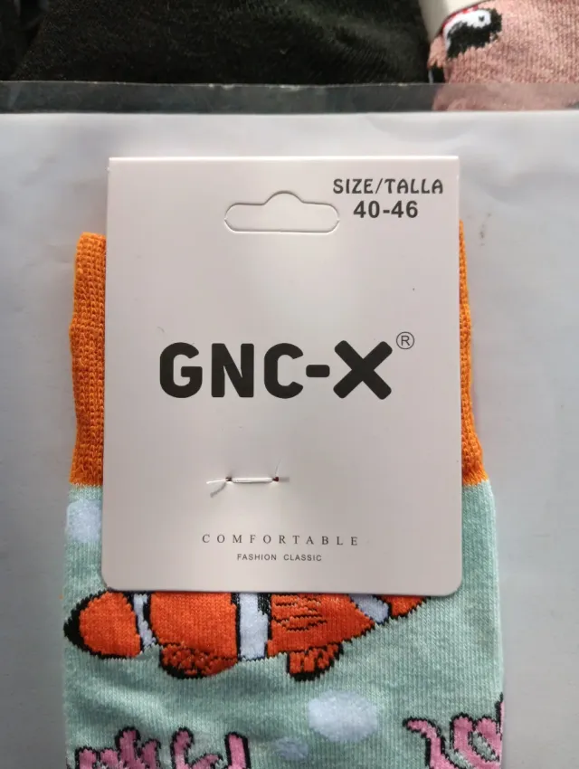 Calcetines GNC-X Peces Payaso Algodón Talla 40-46