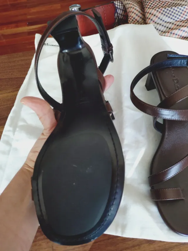 Sandalias Massimo Dutti Marrón Talla 38