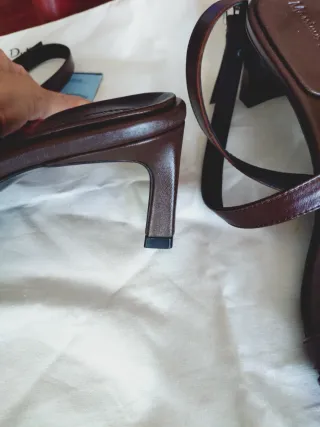 Sandalias Massimo Dutti Marrón Talla 38