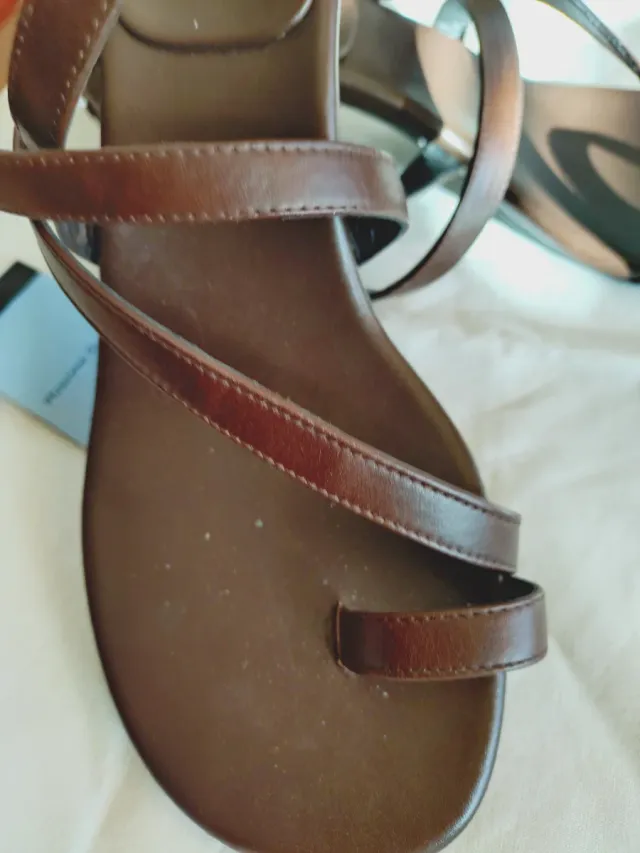 Sandalias Massimo Dutti Marrón Talla 38