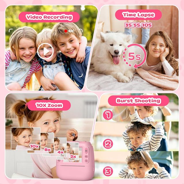 NUEVO - Cámara Infantil Hangrui Rosa 2.4 Pul