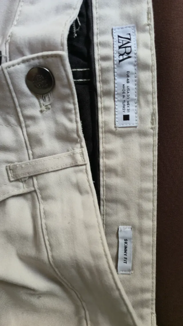 Pantalón Zara blanco como nuevo