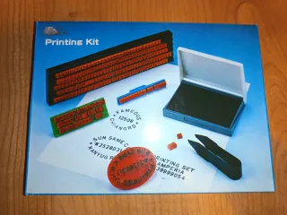 Kit de imprenta antiguo años 80