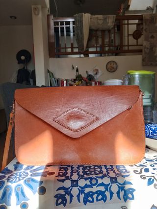 Borsa Laurence Pasquier vera pelle marrone