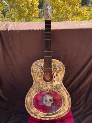 Guitarra Clásica Decorativa Artesanal