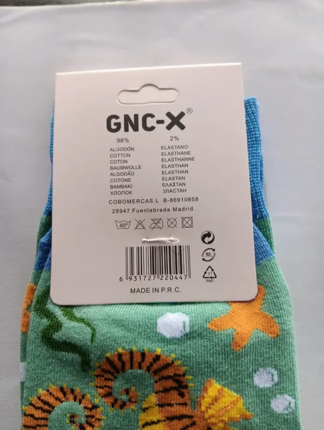 Calcetines GNC-X Caballos de Mar Talla 40-46