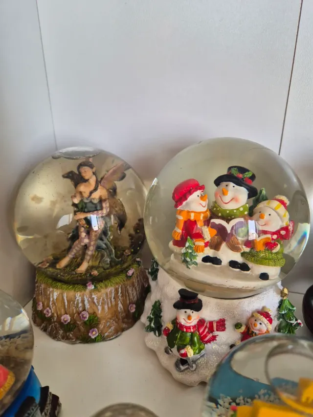 Lote de 12 Bolas de Nieve Coleccionables