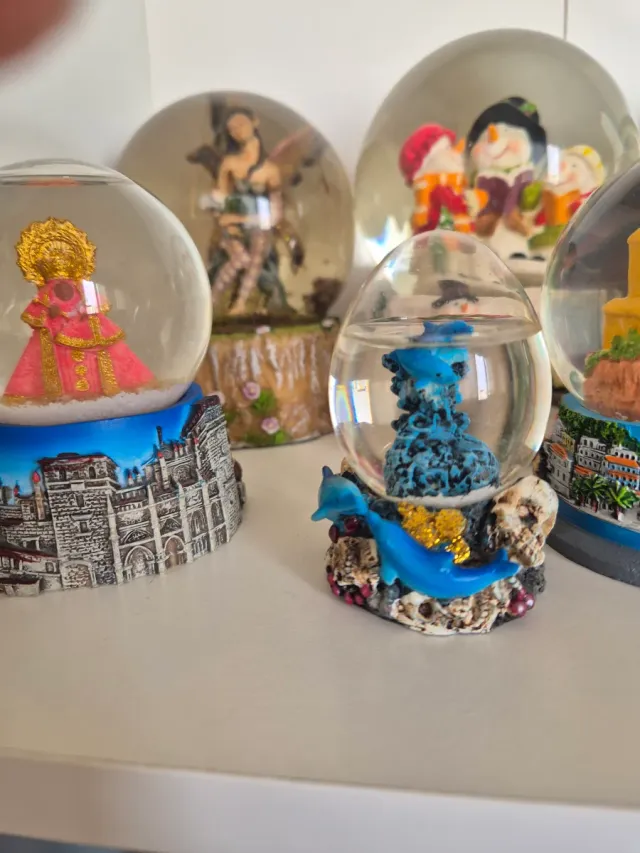 Lote de 12 Bolas de Nieve Coleccionables