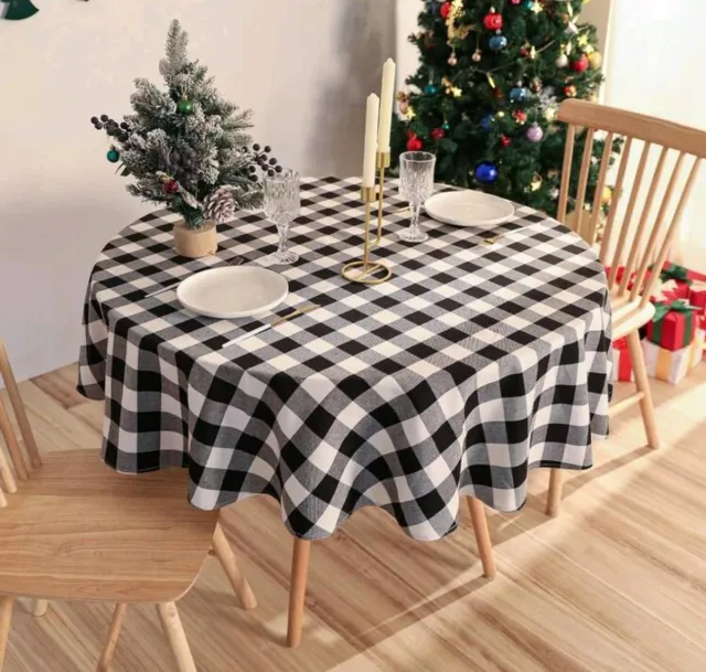 Mantel redondo cuadro