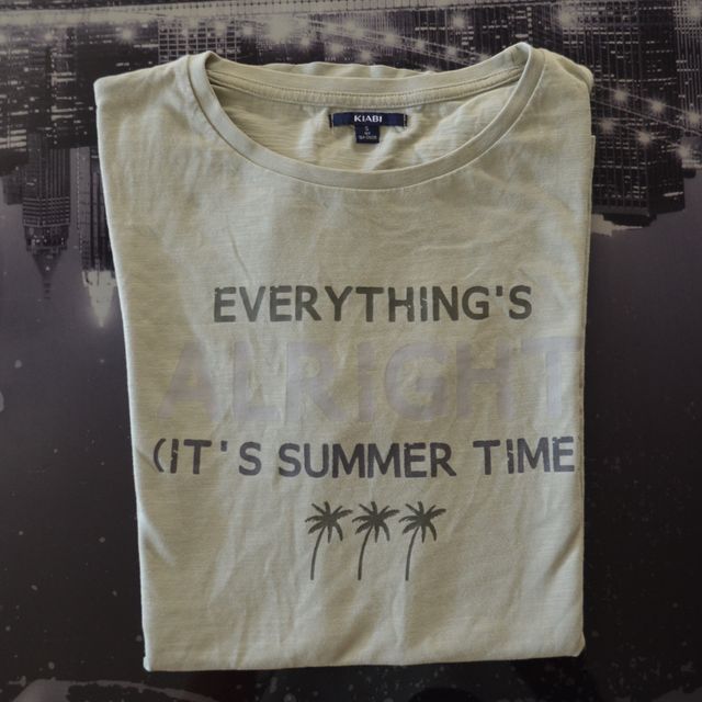 Camiseta Kiabi verde talla S