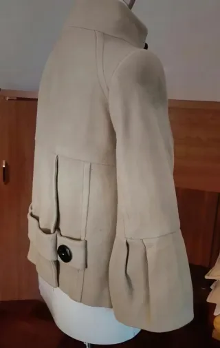 Zara Trench Corto Donna Panna Taglia S