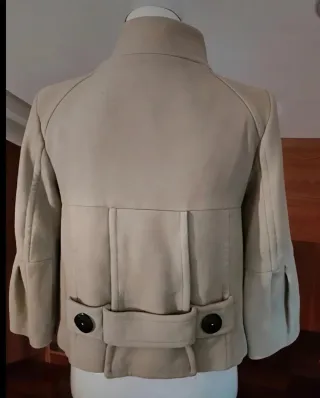 Zara Trench Corto Donna Panna Taglia S