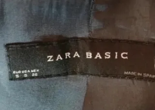 Zara Trench Corto Donna Panna Taglia S