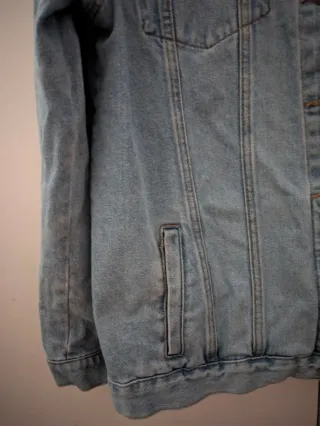 Chaqueta vaquera oversize bordada