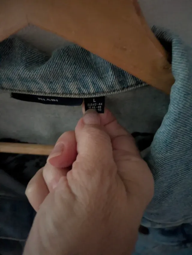 Chaqueta vaquera oversize bordada