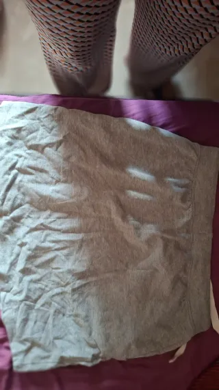 Falda sudadera con parches divertidos