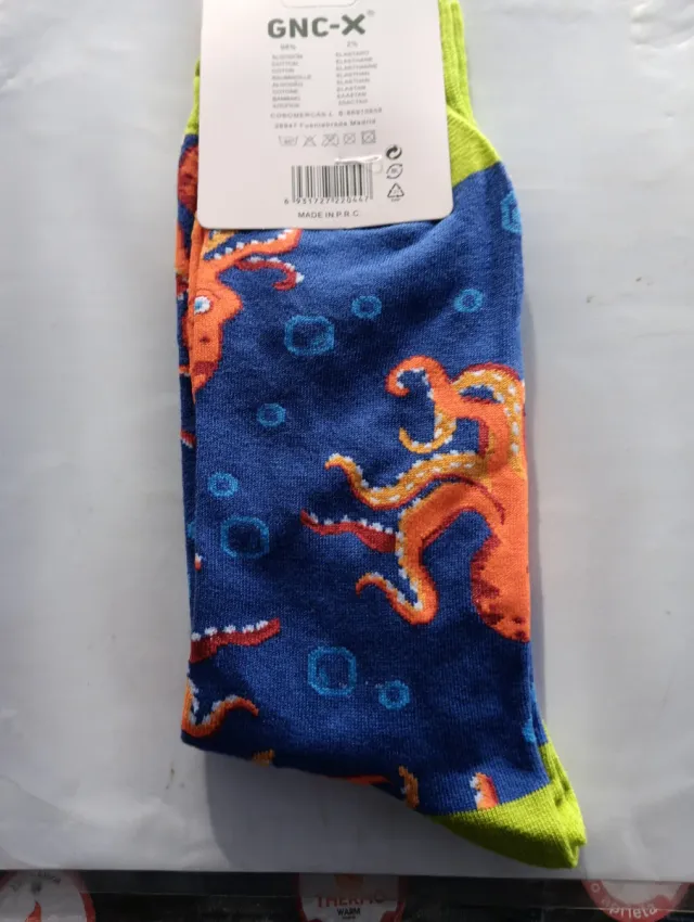 Calcetines GNC-X Pulpos Algodón Talla 40-46