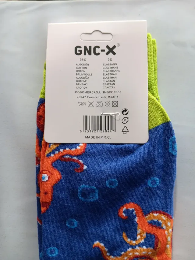 Calcetines GNC-X Pulpos Algodón Talla 40-46