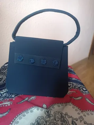 Mini bolso de fiesta azul