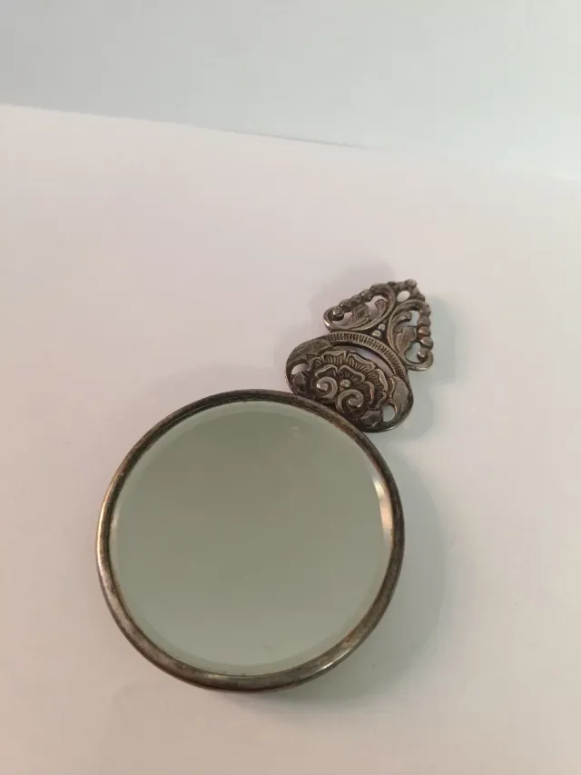 Espejo de mano Hans Jensen Plata